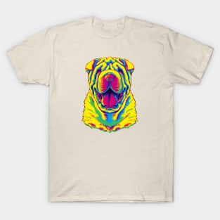 Shar Pei Wrinkle-Mouth Design T-Shirt